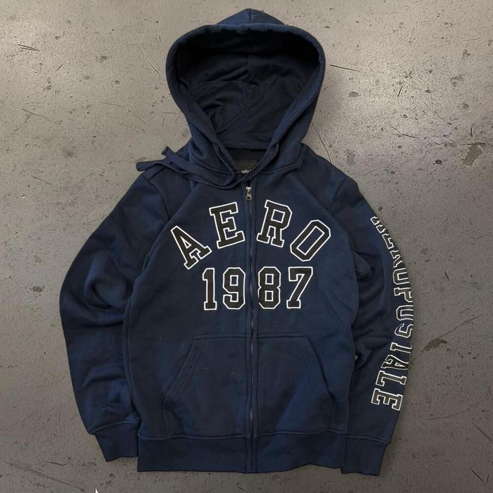 Y2K Womens Aeropostale Zip Up Hoodie SZ S
